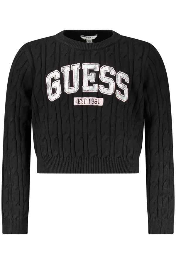 GUESS JEANS Črni pulover za deklice GUESS