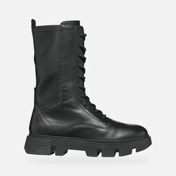 GEOX Črni ženski gležnjarji Geox Vilde