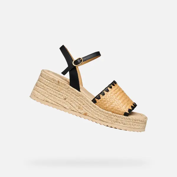 GEOX Črni ženski sandali Geox Alemeria