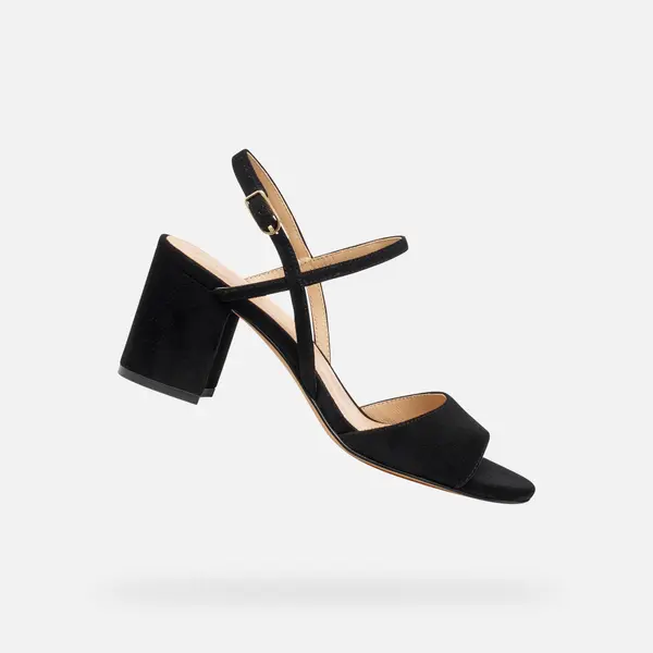 GEOX Črni ženski sandali Geox Virnilisa 65 S