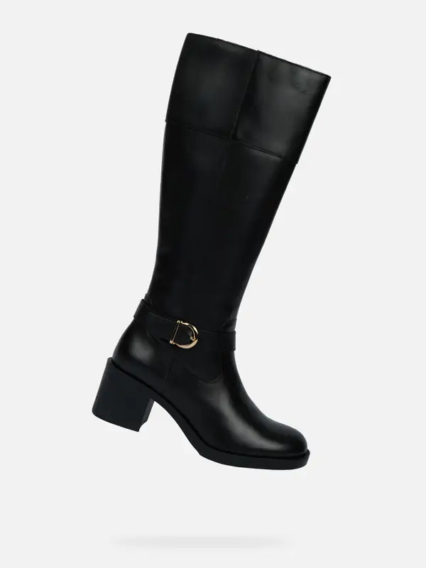 GEOX Črni ženski škornji Geox Serilda 60