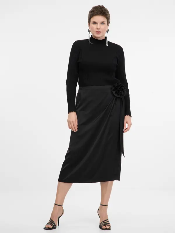 Orsay Črno midi krilo ORSAY