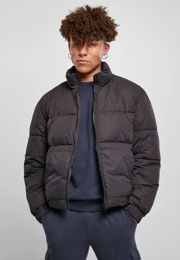 Urban Classics Cropped Puffer Jacket black