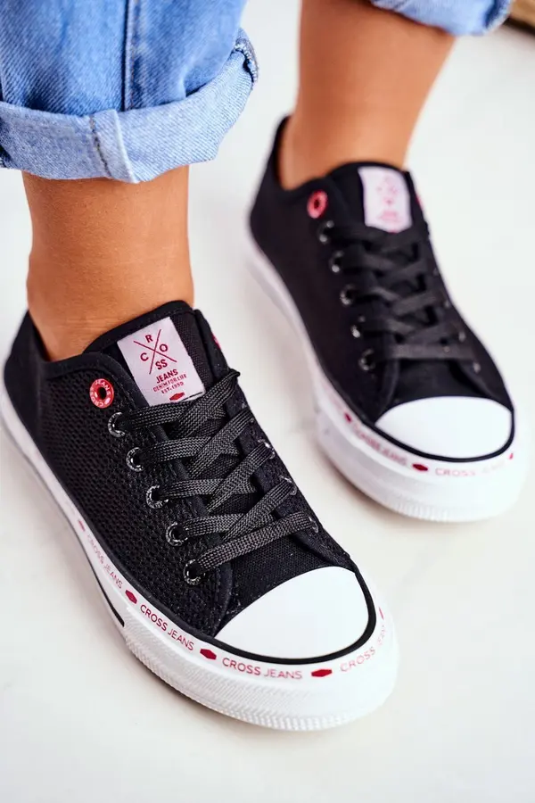 Cross Jeans Cross Jeans Women's Sneakers Black Mesh