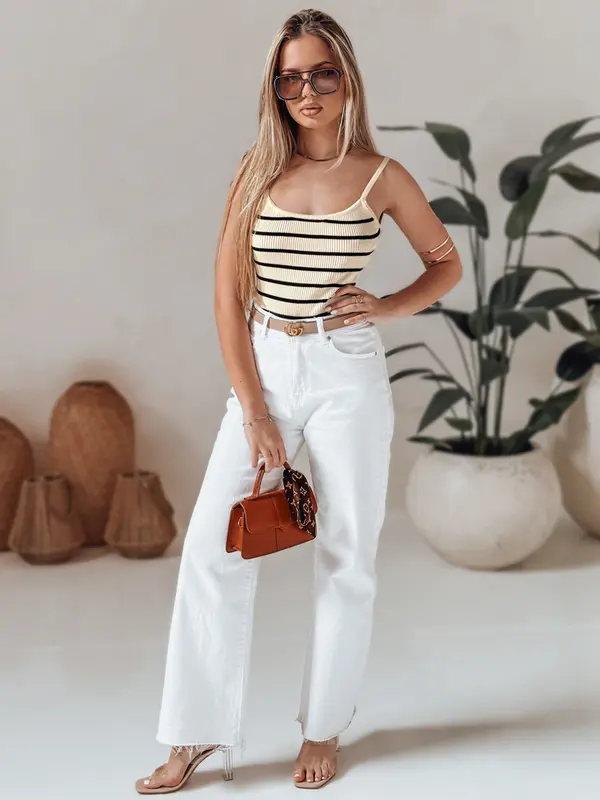 DStreet Črtaste pike na tankih naramnicah