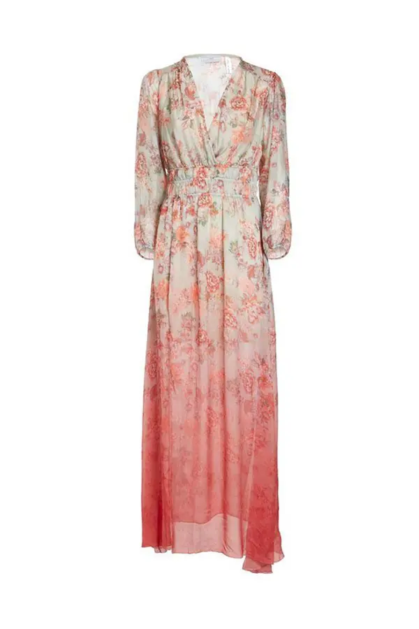 Guess Cvetlična dolga obleka Guess