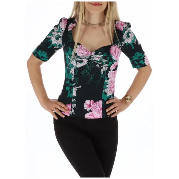 Guess Cvetlični top Guess s čipko