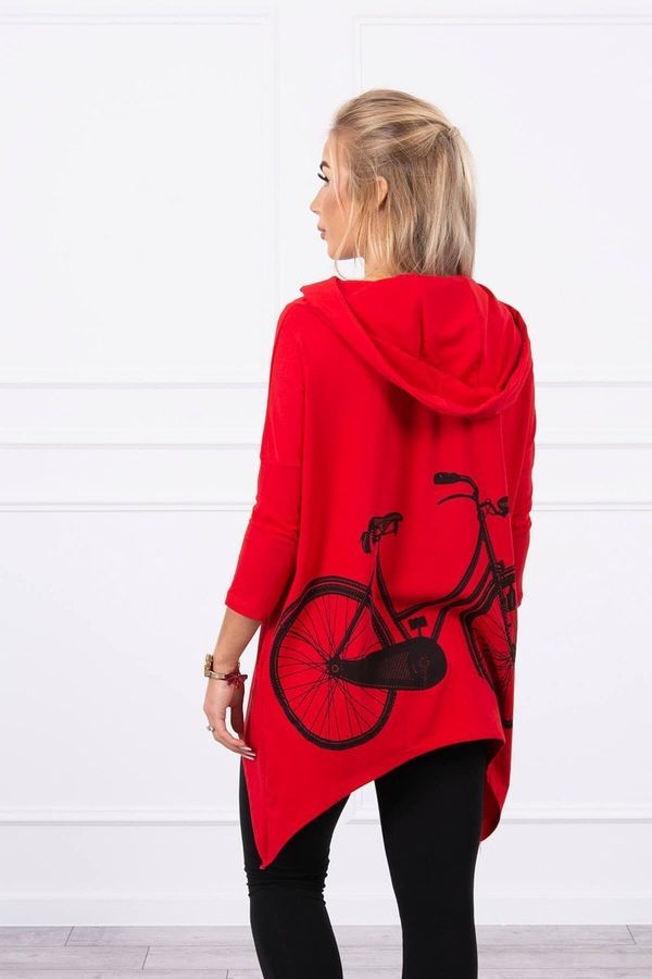 Kesi Cycling print sweatshirt red