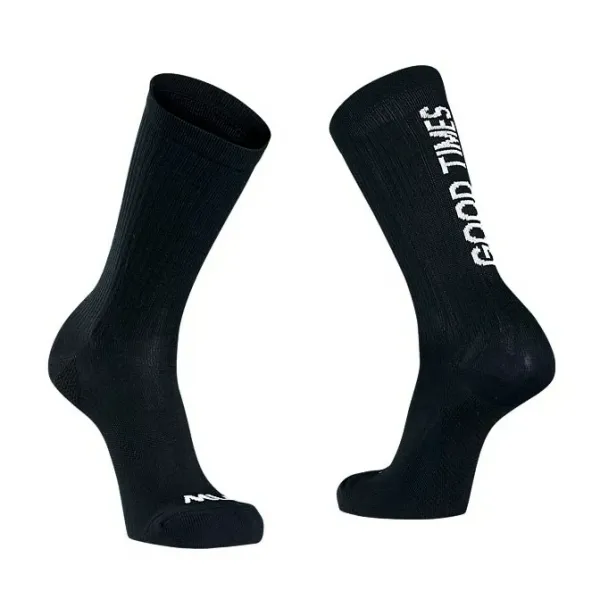 Northwave Cyklistické ponožky NorthWave  Good Time Great Lines Winter Sock Black