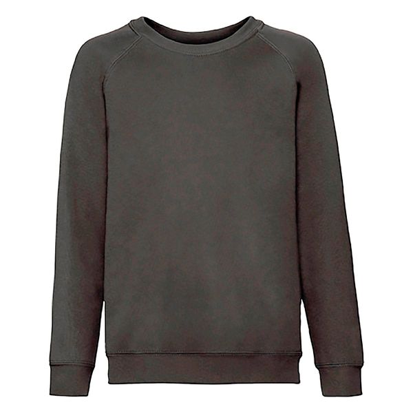 Fruit of the Loom Czarna bluza dziecięca Raglan Sweat Fruit of the Loom