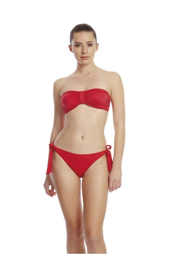 Dagi Dagi Red Lace-Up Single Bikini Bottom