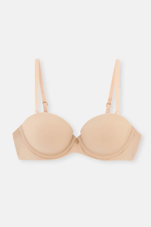 Dagi Dagi Ten Plumeria Strapless Half-Padding Bra