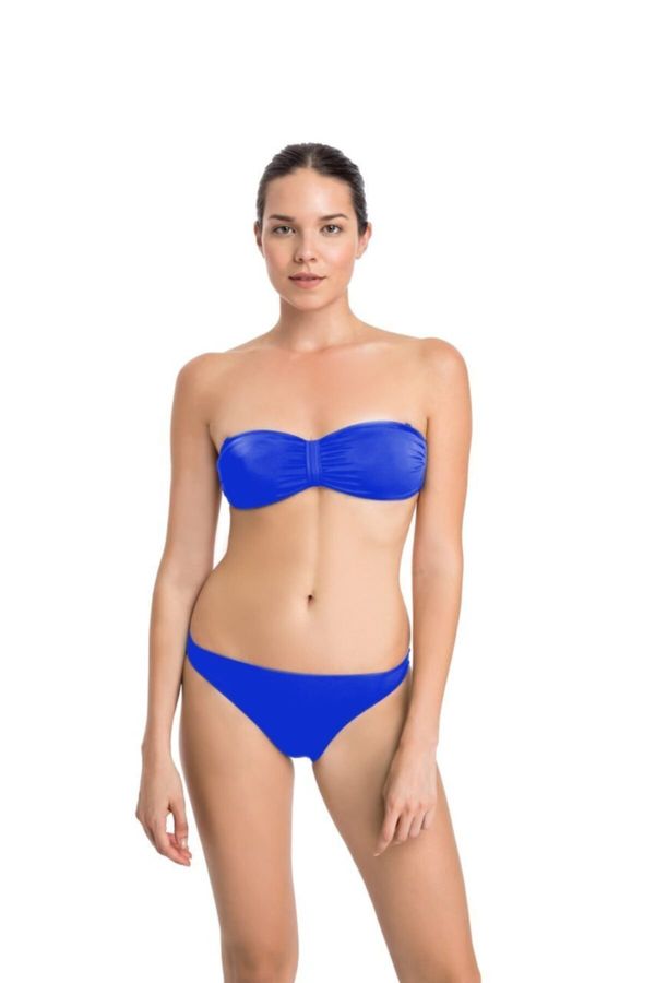Dagi Dagi Women's Blue Mid-Rise enojni bikini dno