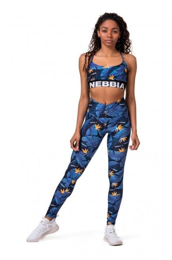 NEBBIA Dámské legíny Nebbia Ocean Selected High-waist Ocean Power leggings 561 ocean blue XS