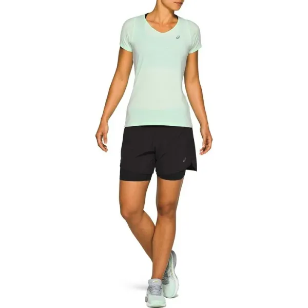 Asics Dámské tričko Asics V-Neck SS Top bílé, L