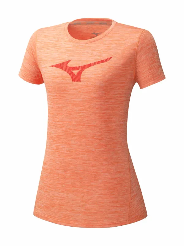 Mizuno Dámské tričko Mizuno Core RB Graphic Tee oranžové, S