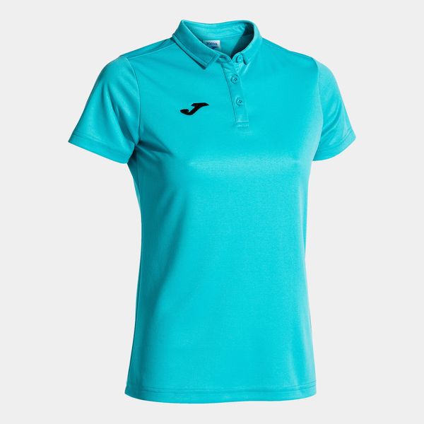 Joma Dámské triko Joma Hobby Women Polo Shirt S/S Fluor Turquoise