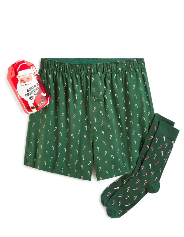 Celio Darilni komplet boksaric in nogavic za božič