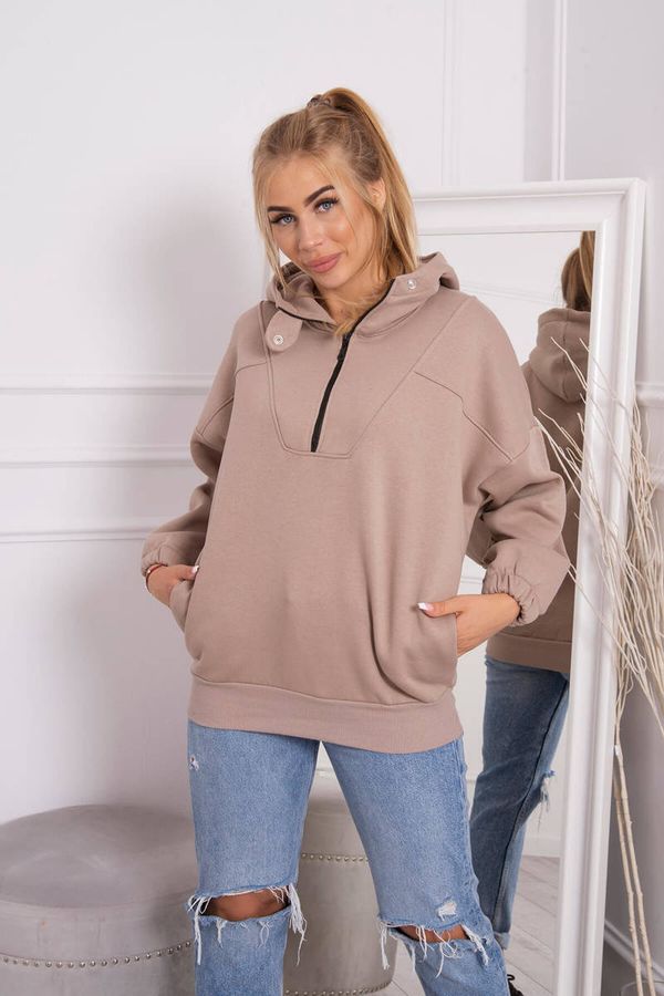 Kesi Dark beige hoodie