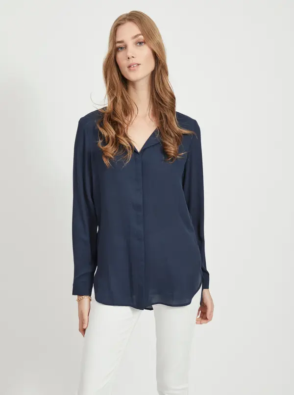 Vila Clothes Dark blue blouse VILA Lucy
