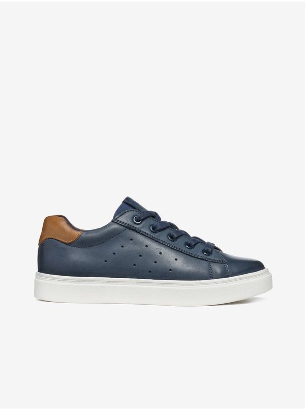 GEOX Dark Blue Boys' Leather Sneakers Geox Nashik - Boys