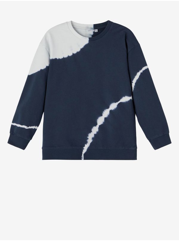 name it Dark blue boys patterned sweatshirt name it Fomal - unisex