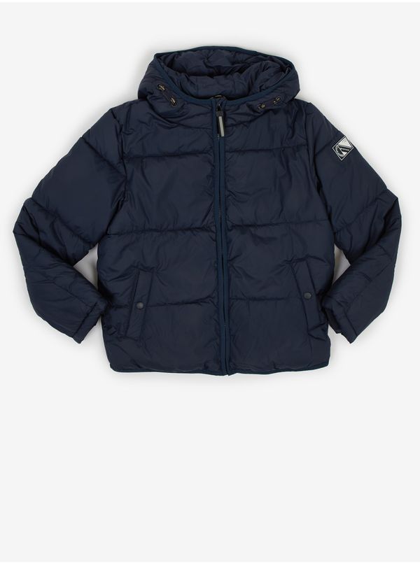 Tom Tailor Dark Blue Boys' Quilted Jacket with Hood Tom Tailor - Boys