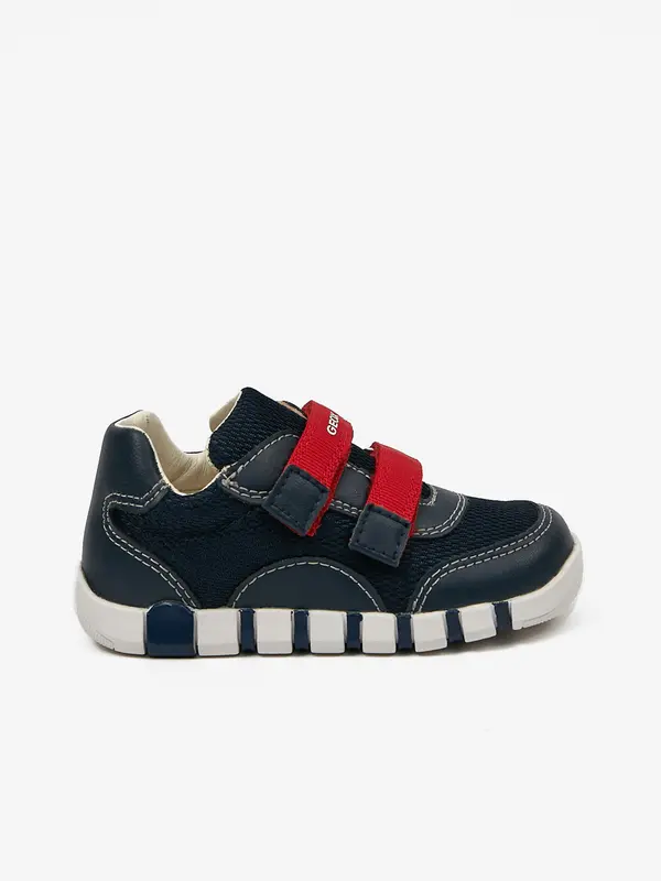 GEOX Dark blue boys' sneakers with leather details Geox - Boys
