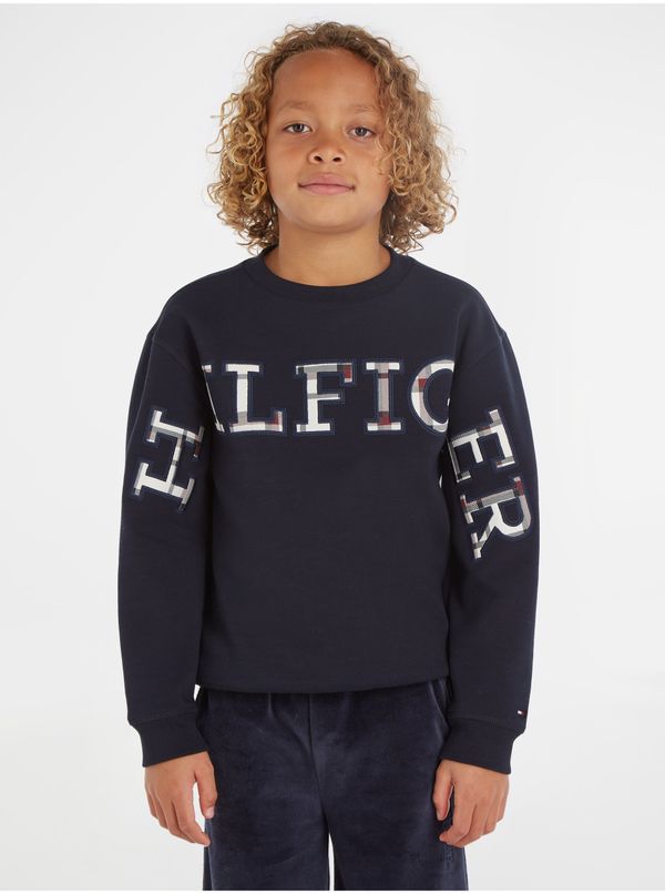 Tommy Hilfiger Dark blue boys' sweatshirt Tommy Hilfiger - Boys