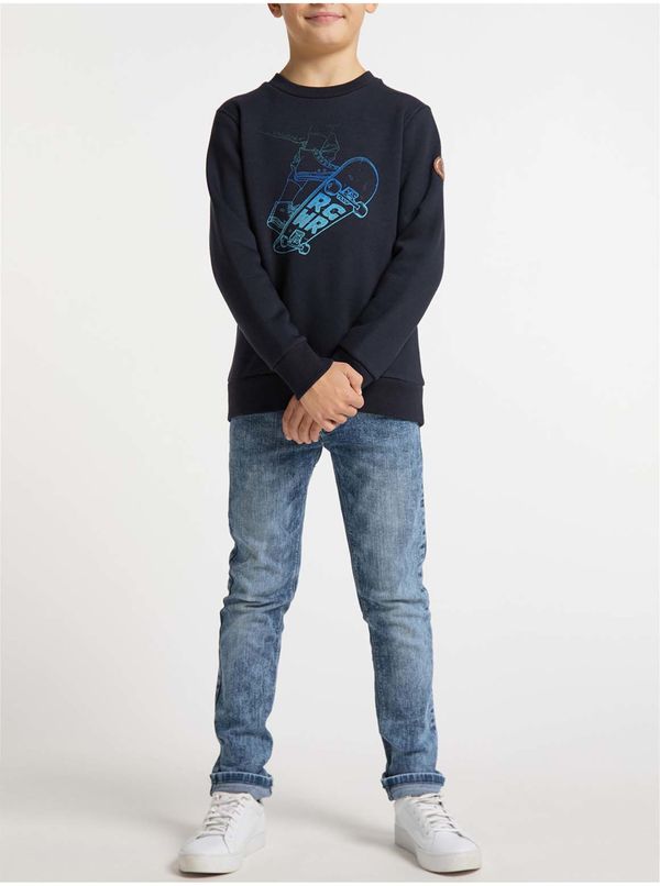 Ragwear Dark blue boys' sweatshirt with Ragwear Yanis print - Boys