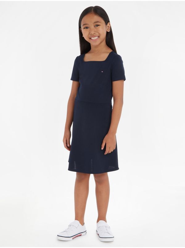 Tommy Hilfiger Dark blue girls' dress Tommy Hilfiger - Girls