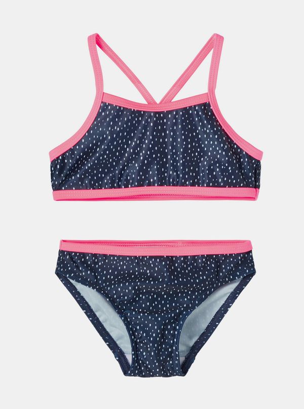 name it Dark Blue Girls Patterned Two Piece Swimwear name it Felisia - Unisex