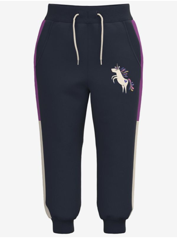 name it Dark blue girls' sweatpants name it Nila - Girls
