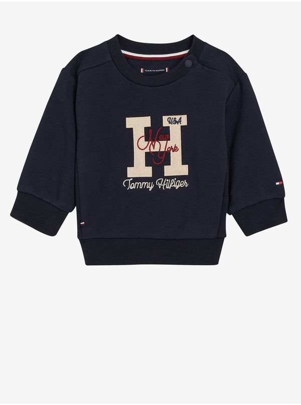 Tommy Hilfiger Dark blue girls' sweatshirt Tommy Hilfiger - Girls