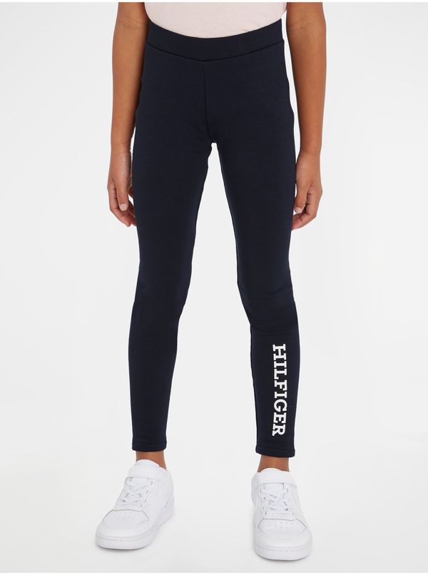 Tommy Hilfiger Dark blue girly leggings Tommy Hilfiger - Girls