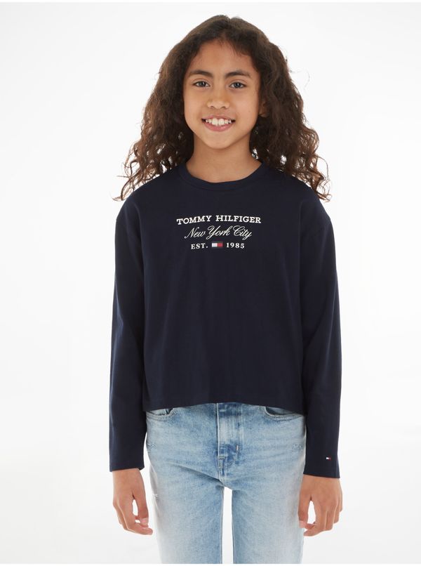 Tommy Hilfiger Dark blue girly T-shirt Tommy Hilfiger - Girls