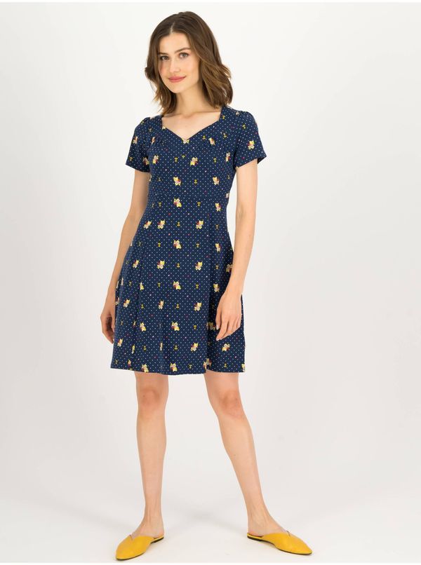 Blutsgeschwister Dark blue lady polka dot dress Blutsgeschwister Sommerliebe - Ladies