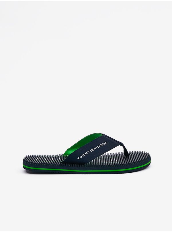 Tommy Hilfiger Dark Blue Men Flip-Flops Tommy Hilfiger Massage Footbed - Men