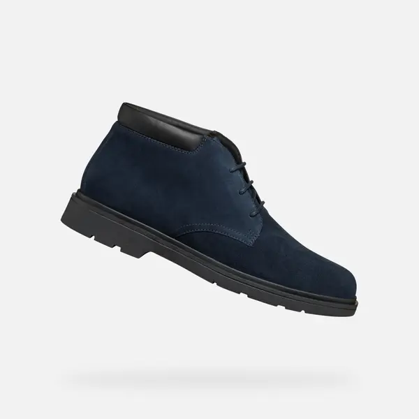GEOX Dark blue men's ankle boots Geox Spherica EC1 - Men