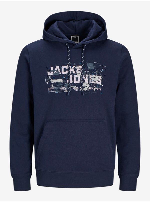 Jack & Jones Dark blue men's hoodie Jack & Jones Outdoor - Men's