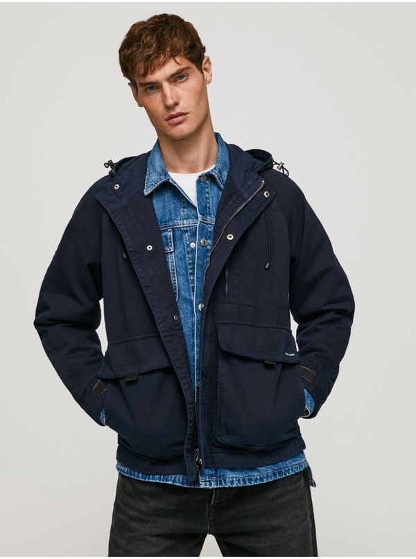 Pepe Jeans Dark blue Men's Light Jacket Pepe Jeans Joshua - Men