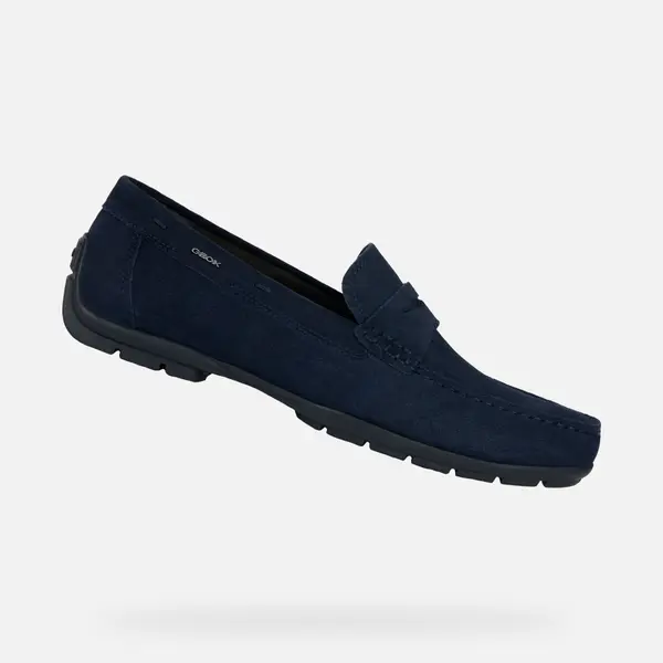 GEOX Dark blue men's loafers Geox Moner 2Fit - Men