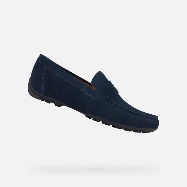 GEOX Dark blue men's moccasins Geox Kosmopolis + Grip - Men's