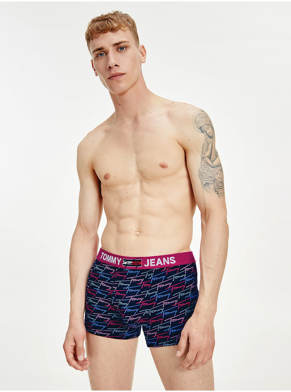 Tommy Hilfiger Dark Blue Men's Patterned Boxers Tommy Hilfiger Underwear - Men's