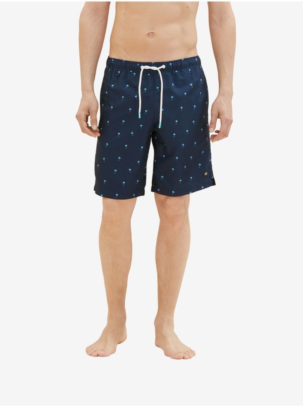 Tom Tailor Dark blue mens patterned swimwear Tom Tailor - Men