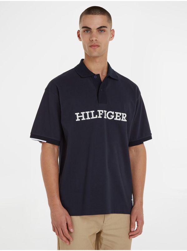 Tommy Hilfiger Dark blue mens polo shirt Tommy Hilfiger - Men