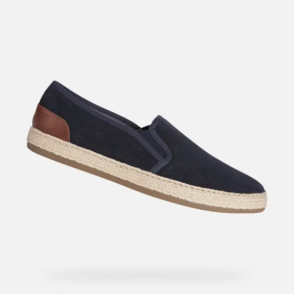 GEOX Dark blue men's slip on sneakers Geox Pantelleria - Men's