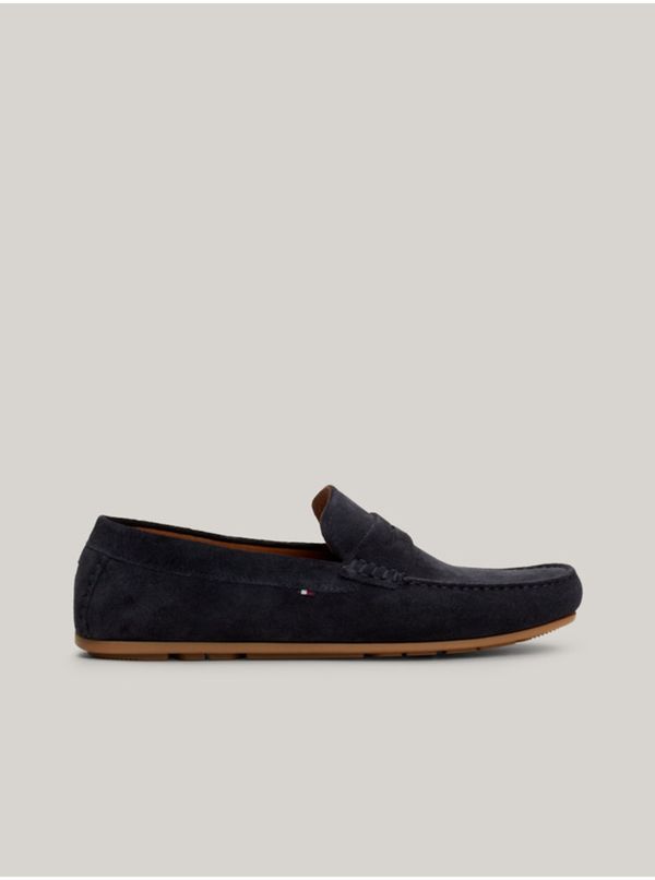 Tommy Hilfiger Dark blue men's suede loafers Tommy Hilfiger - Men