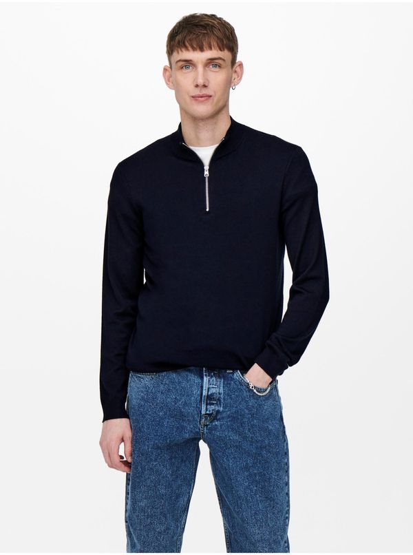 Only Dark blue men's sweater ONLY & SONS Wyler - Men