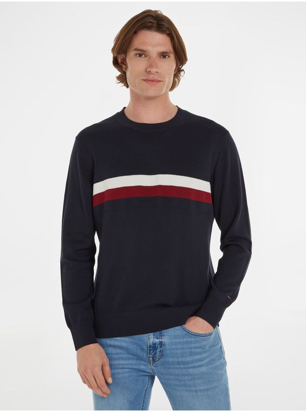 Tommy Hilfiger Dark blue men's sweater Tommy Hilfiger - Men